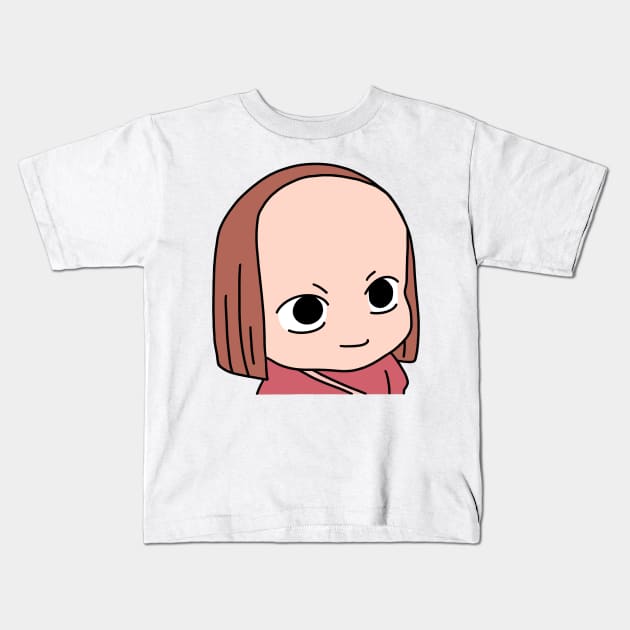 Big Forehead Anime Girl Meme Kids T-Shirt by smileyfriend